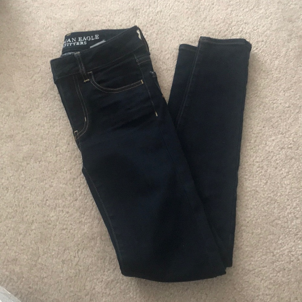 American eagle darkwash jeggings